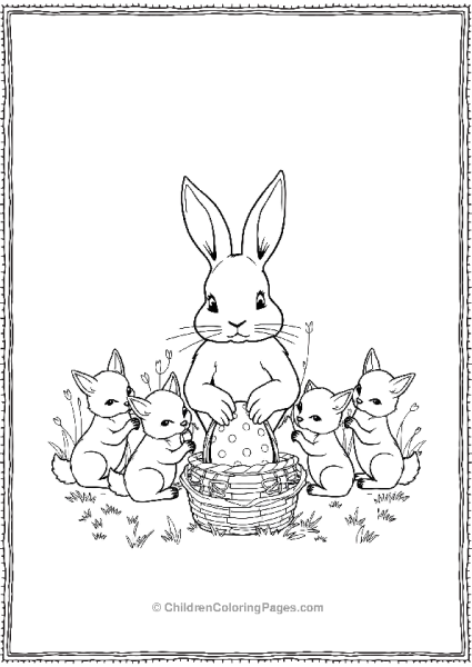 Easter Bunny And Kites Free PDF Printable