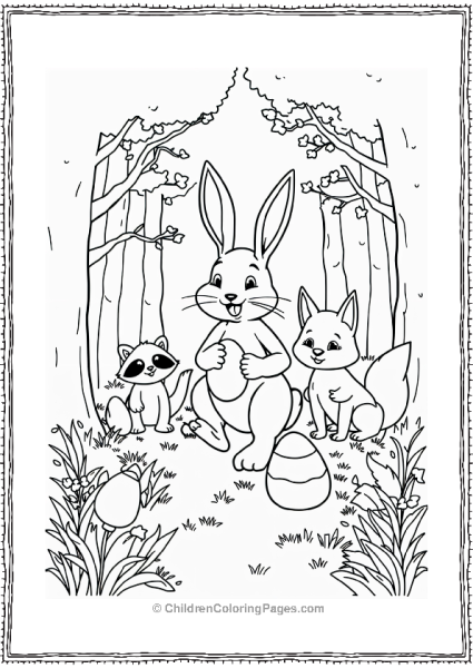 Easter Bunny And Friends Easter Egg Hunt Free PDF Printable