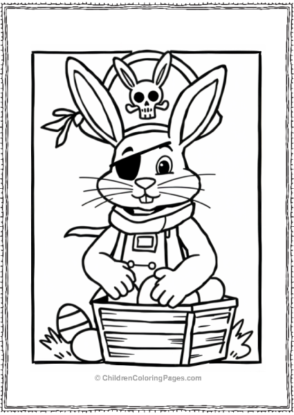 Easter Bunny Pirate Treasure Hunt Free PDF Printable