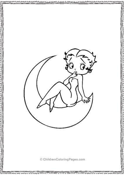 Elegant Betty Boop Free PDF Printable