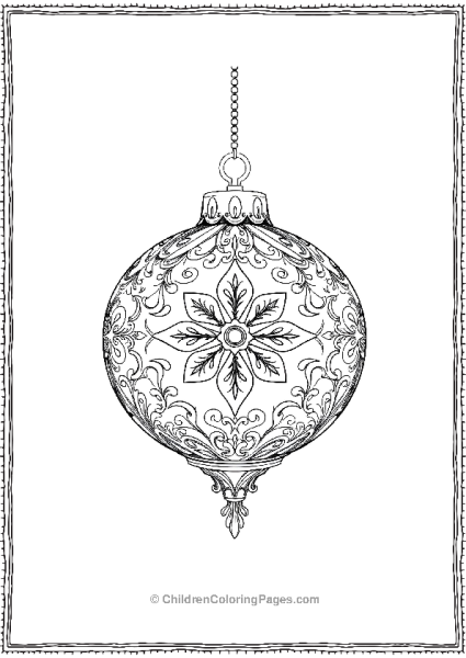 Elegent Lace Pattern Ornament Free PDF Printable