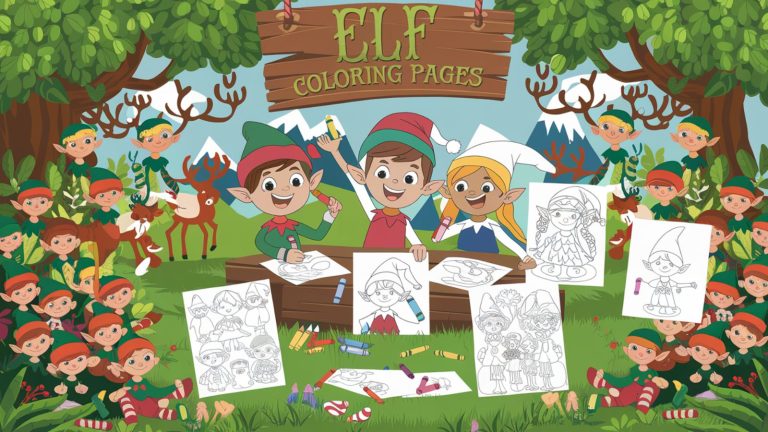 Elf Coloring Pages