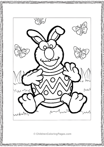 Elmo Dressed As Easter Egg Free PDF Printable