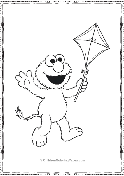 Elmo Flying Kite Free PDF Printable