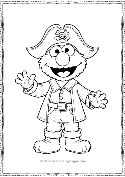 Elmo Pirate Free PDF Printable