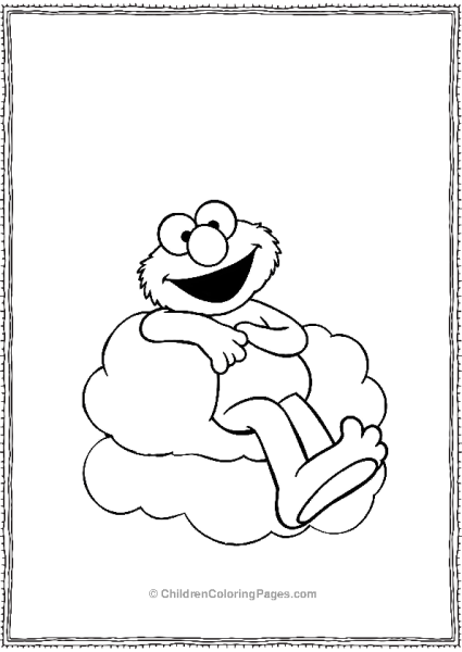 Elmo Sleeping On A Cloud Free PDF Printable