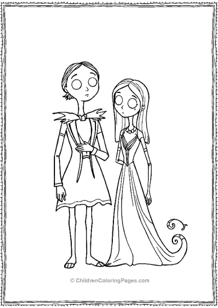 Emily And Victor Standing Side By Side Free PDF Printable