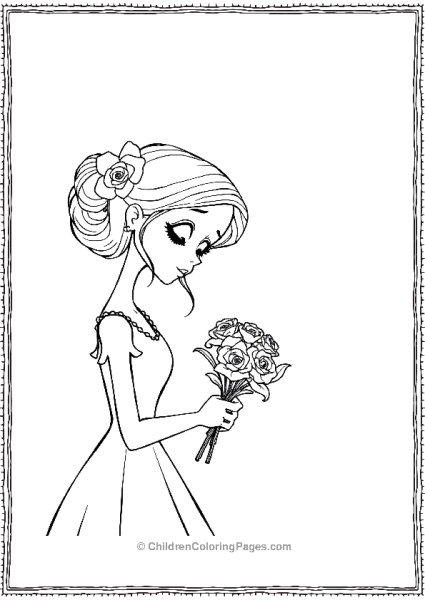 Emily Looking At Flowers Remembering Victor Free PDF Printable