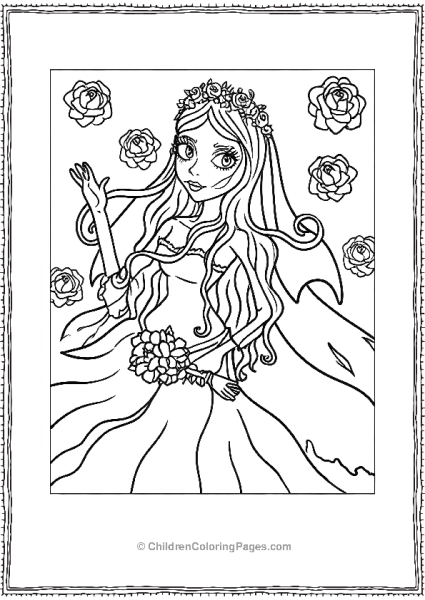 Emily With Roses Free PDF Printable