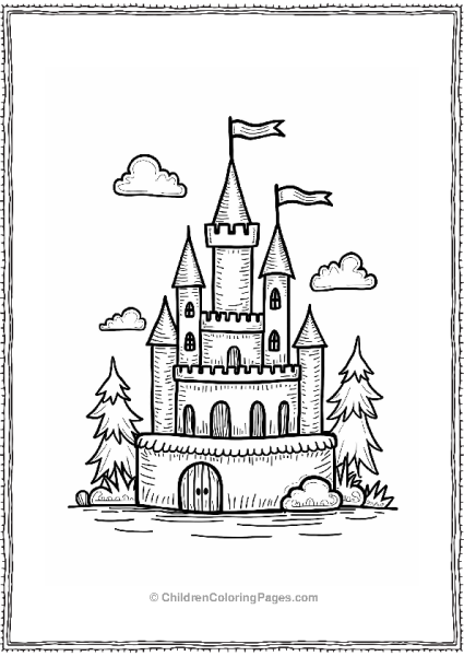 Fairy Tale Castle Cake Design Free PDF Printable