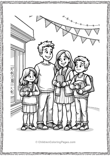 Family At A Black Friday Free PDF Printable