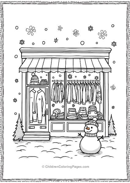 Festive Clothing Boutique Black Friday Winter Outfits Free PDF Printable