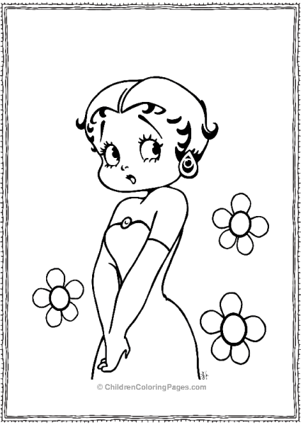 Flirty Betty Boop Free PDF Printable