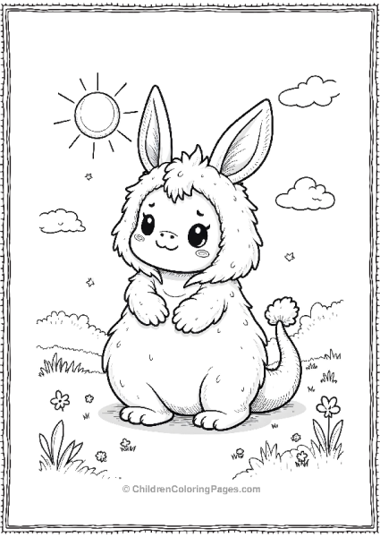 Fuzzy Dragon In The Sun Free PDF Printable