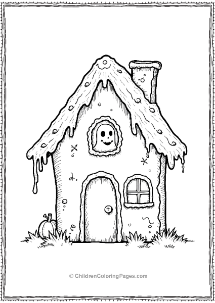 Ghostly Gingerbread House Free PDF Printable