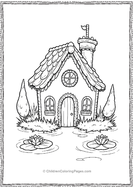 Gingerbread House In The Woods  Free PDF Printable