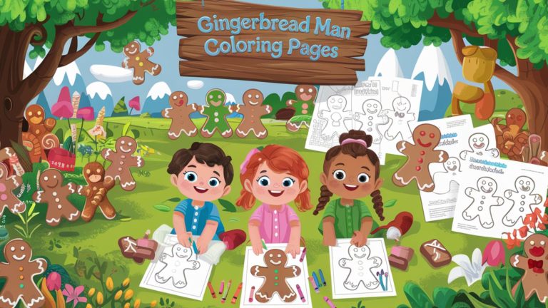 Gingerbread Man Coloring Pages