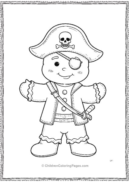 Gingerbread Man Pirate Costume Free PDF Printable