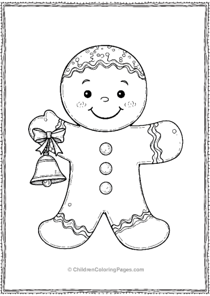 Gingerbread Man With Festive Icing Decorations Free PDF Printable