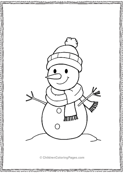 Goofy Building A Snowman Free PDF Printable