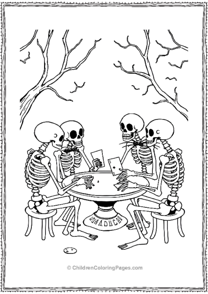 Group Of Skeletons From Land Of Dead Playing Cards Free PDF Printable