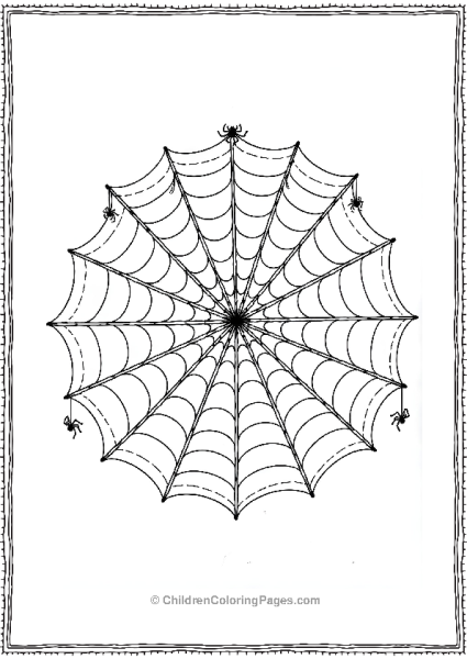 Halloween Mandala With Spiders And Web Free PDF Printable