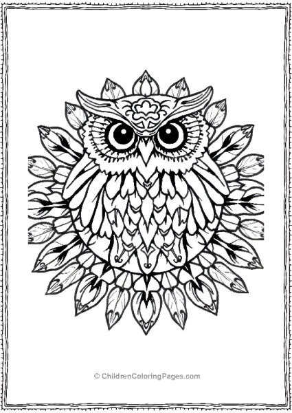 Halloween Mandela Owl Eyes Mandala Free PDF Printable