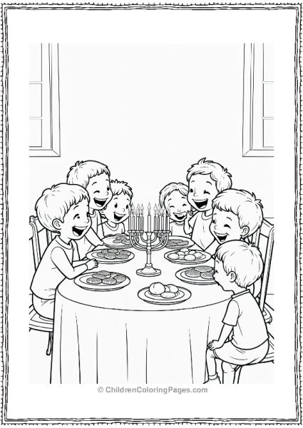 Hannukah Family Feast Free PDF Printable