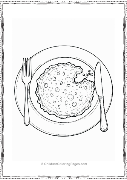 Hannukah Latke On A Plate With Fork And Knife Free PDF Printable