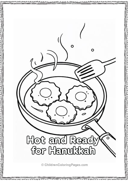 Hannukah Latkes Sizzling In A Pan Free PDF Printable