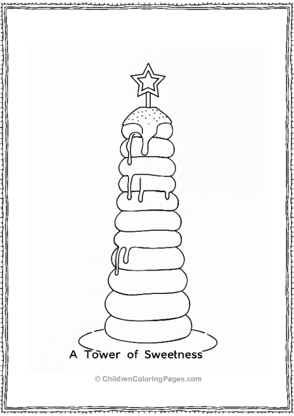 Hanukkah Sufganiyot Tower Of Sweetness Free PDF Printable