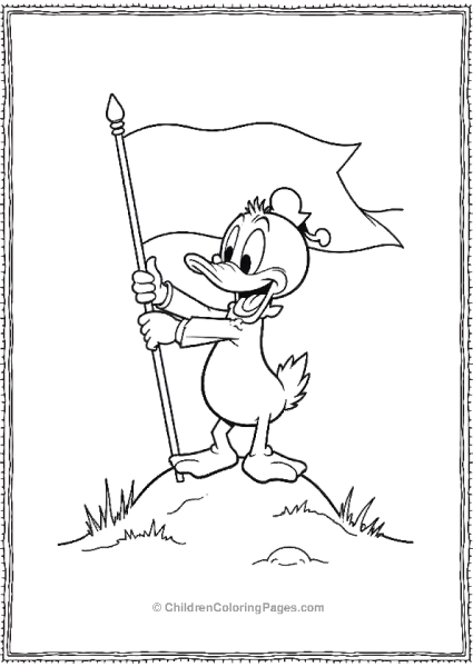 DuckTales Huey Planting A Flag Free PDF Printable