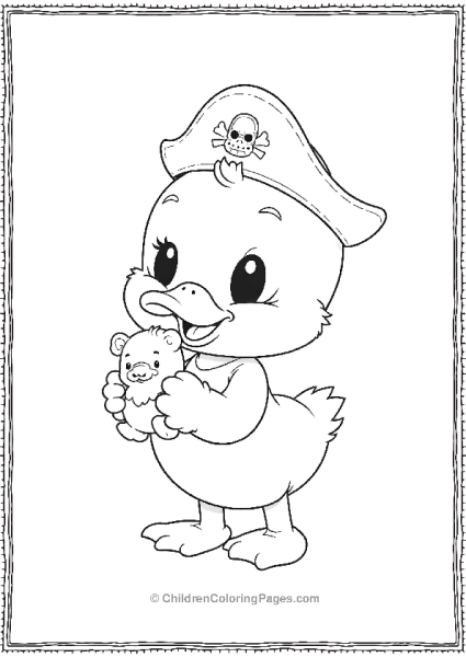 DuckTales Huey With Tiny Pirate Hat Free PDF Printable