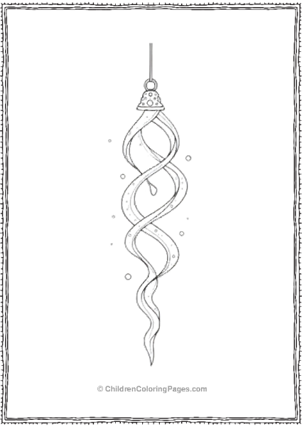 Icicle Ornament Free PDF Printable