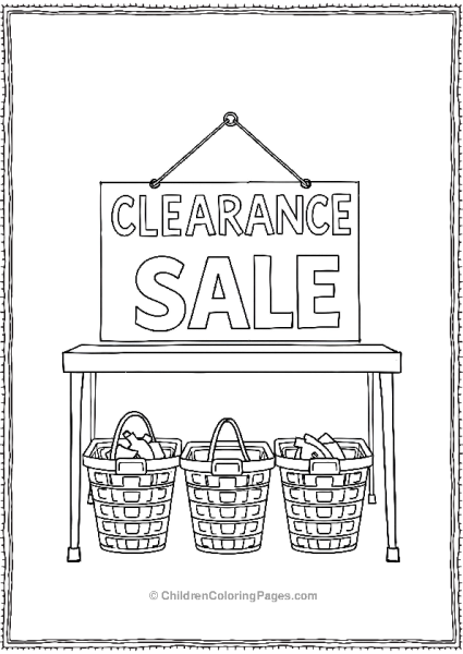 Illustrate A Clearance Sale Sign For Black Friday Free PDF Printable