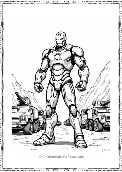 Iron Man Giving Orders Free PDF Printable