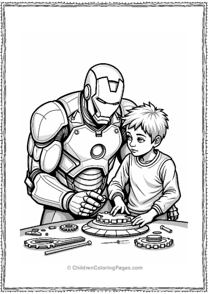 Iron Man Mentoring A Young Inventor Free PDF Printable