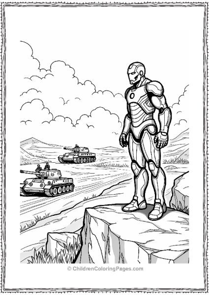 Iron Man Surveying The Battlefield Free PDF Printable