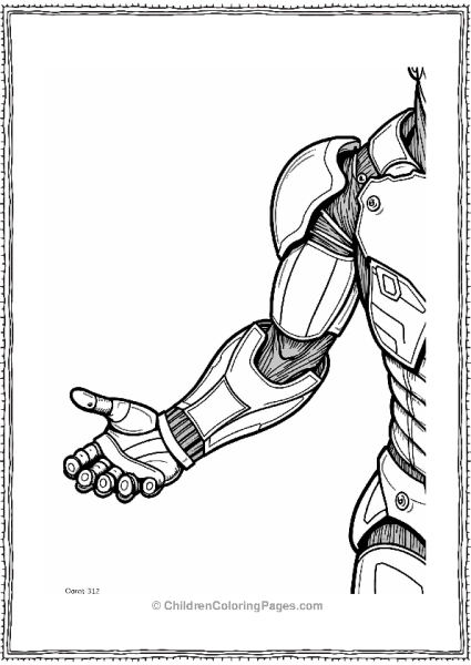 Iron Man S Arm Close Up Free PDF Printable