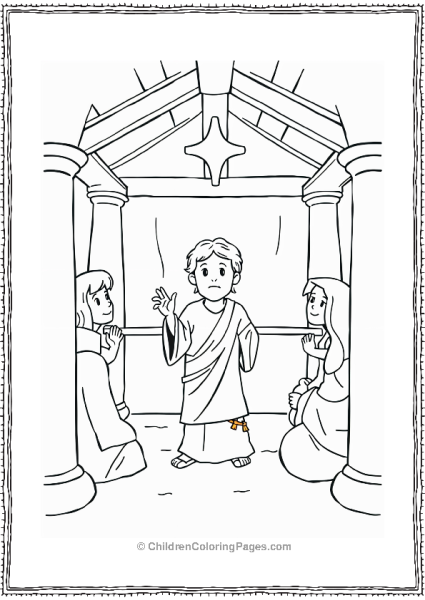 Jesus As A Boy Teaching In A Temple Free PDF Printable