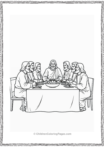 Jesus At The Last Supper Free PDF Printable