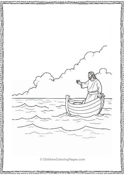 Jesus Calming A Storm Free PDF Printable