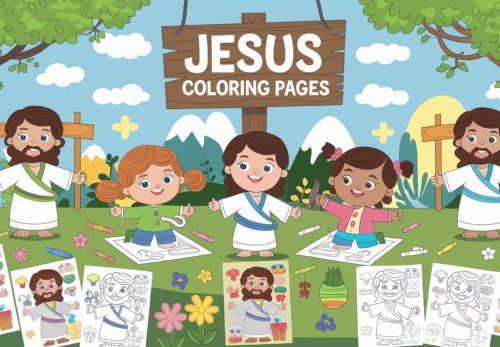 Jesus Coloring Pages – Free PDF Printables For Kids 💒➕🙏✨