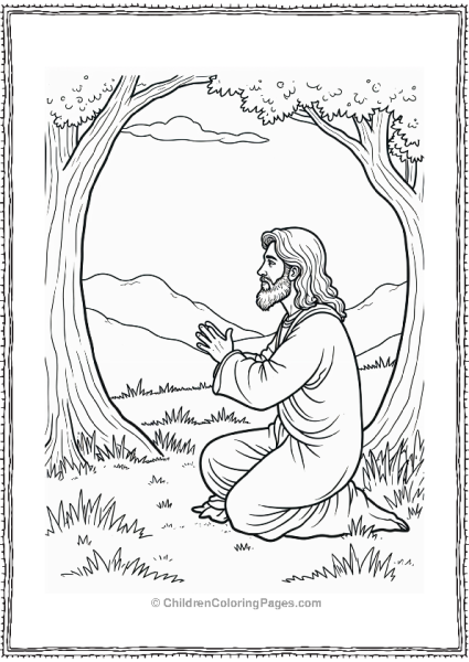 Jesus Praying In The Garden Free PDF Printable