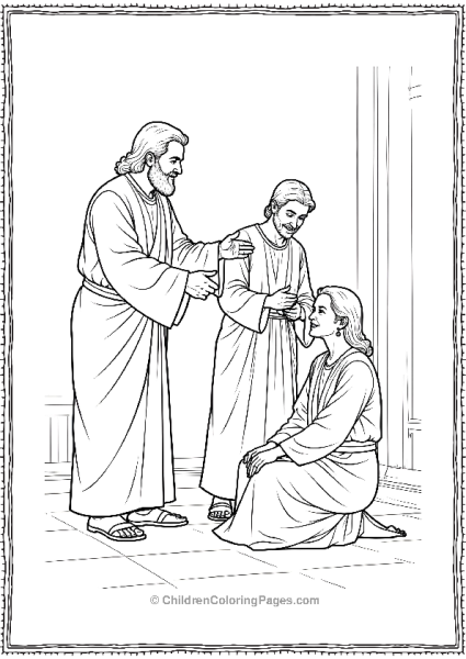 Jesus Restoring Eyesight Of A Blind Woman Miracle Free PDF Printable