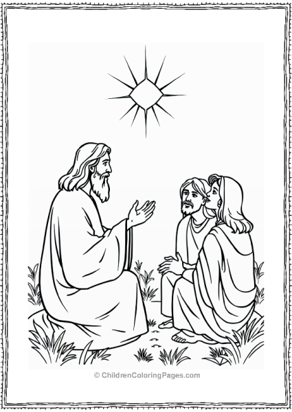 Jesus Teaching His Disciples Free PDF Printable