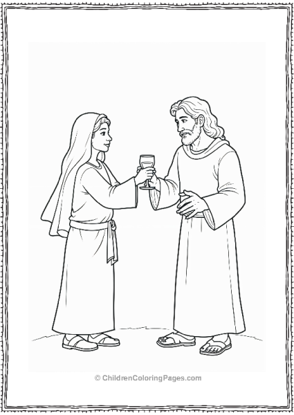 Jesus Turning Water In Wine Free PDF Printable