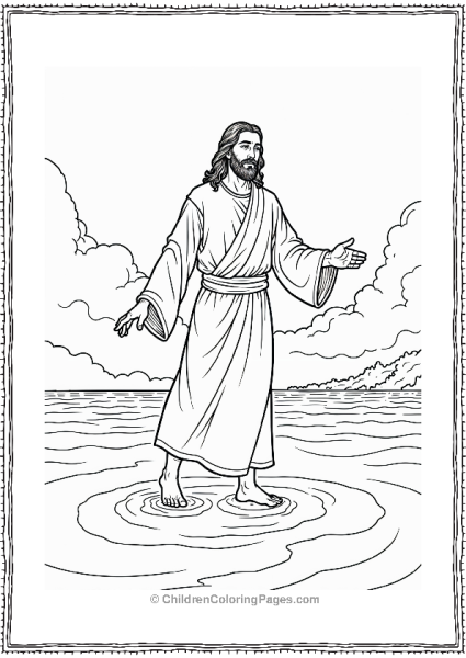 Jesus Walking On The Water Free PDF Printable