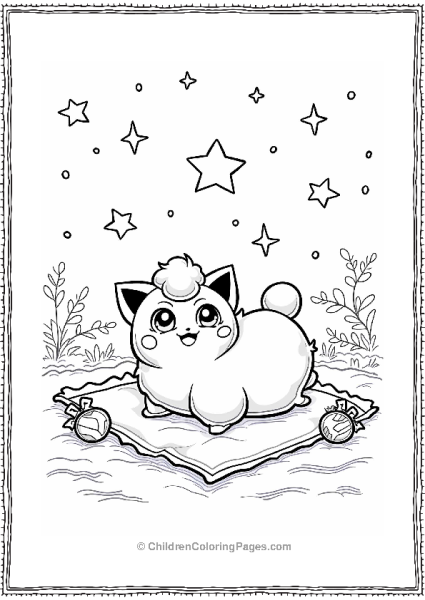 Jigglypuff Singing Under The Stars Free PDF Printable