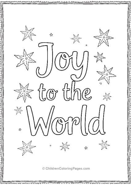 Joy To The World Framed Free PDF Printable